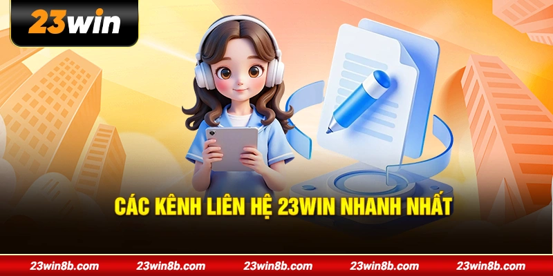 Các kênh liên hệ 23WIN nhanh nhất
